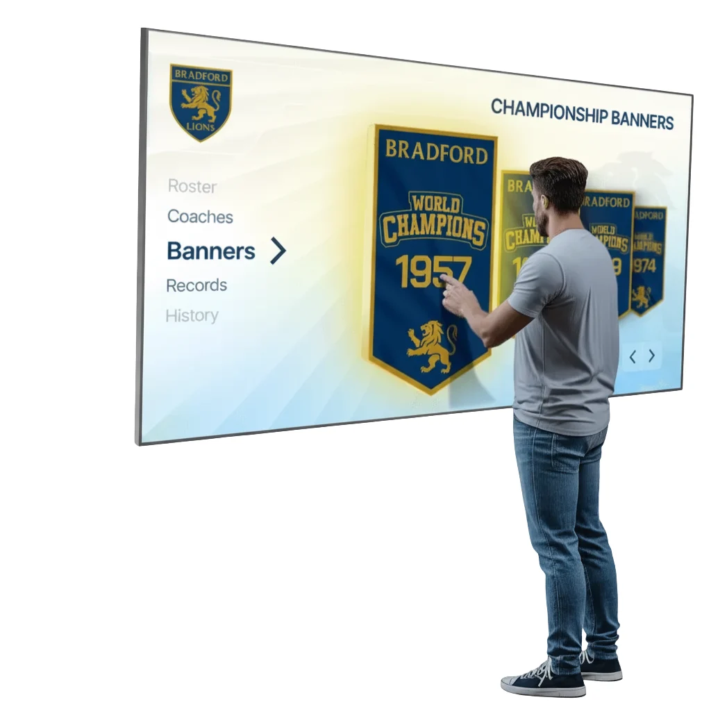 SuiteDisplays interactive touchscreen